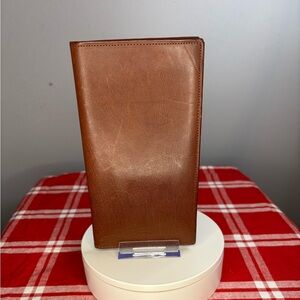 Coach Y2K Brown Glovetanned Leather Long Wallet NWOT